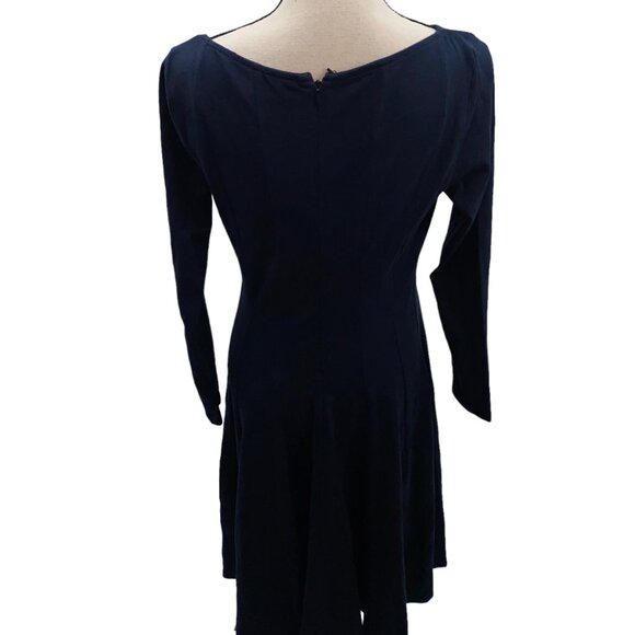 eShakti S-6 Dark Blue Long Dress - Picture 5 of 7